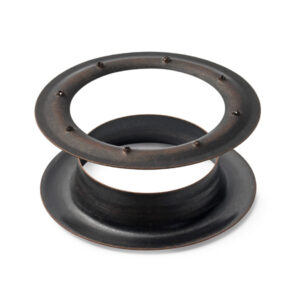 Zeilringen rond messing zwart